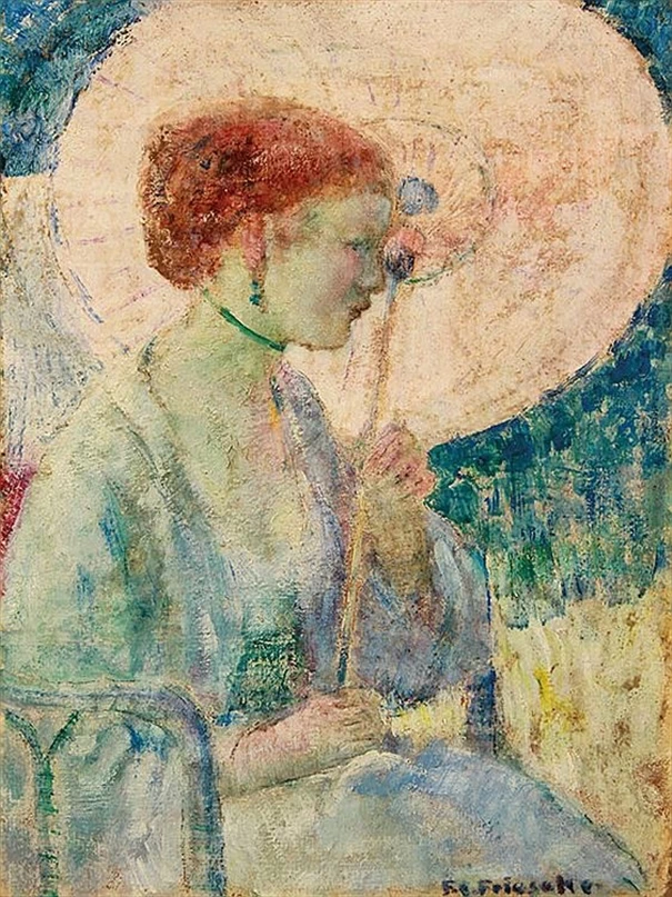 Donna con parasole 3